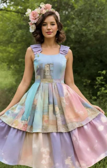 Ruffled Pinafore Dress