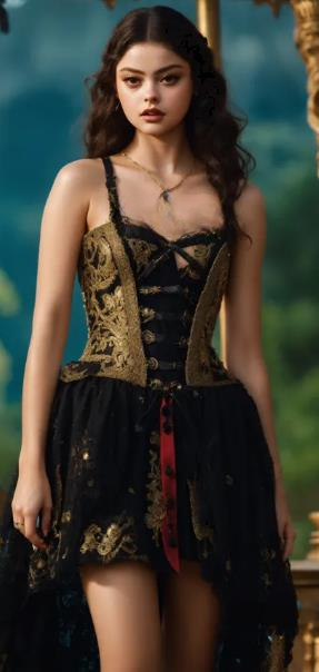 Corset-Style Mini Dress coquette dress