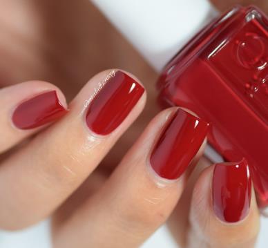 Apple Red Statement Nails
