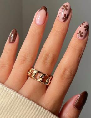 Brown Floral