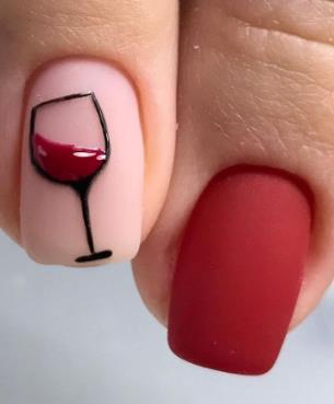 Wine-Stained Nails