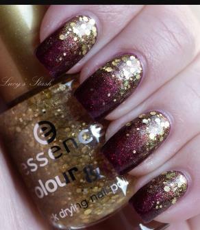 Burgundy & Champagne Gold Gradient