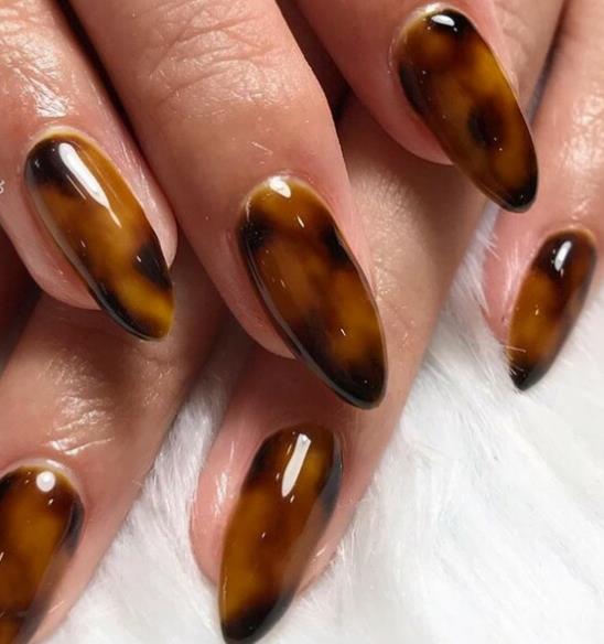 Tortoise Shell Nails
