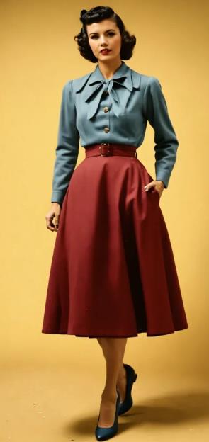 1940s Wartime Chic decades dress to impress