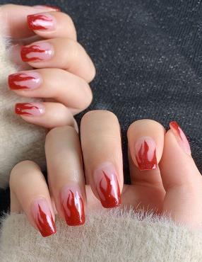 Flames Nail-art