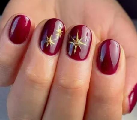 Burgundy & Rose Gold Accents