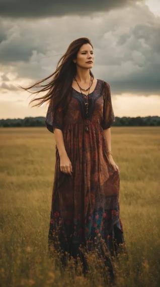 Boho Chic 1990s dress to impress