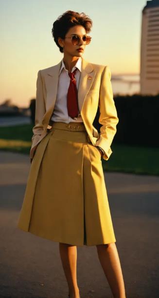 The High-Waisted Skirt & Tie-Front Blouse 1950s Dresses to Impress