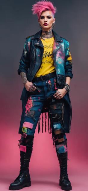 Howleen Wolf’s Street Chic Rebel Look