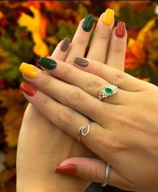 Autumn Mix & Match Nails