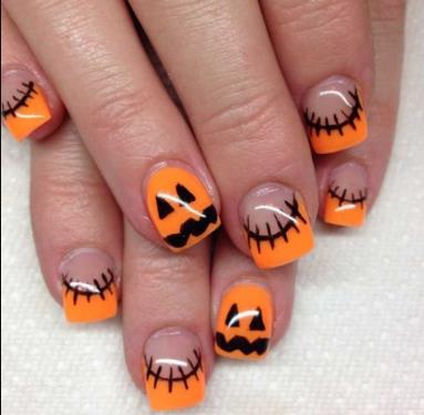 Pumpkin Spice Nails