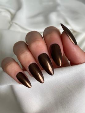 Chocolate Glaze Nails