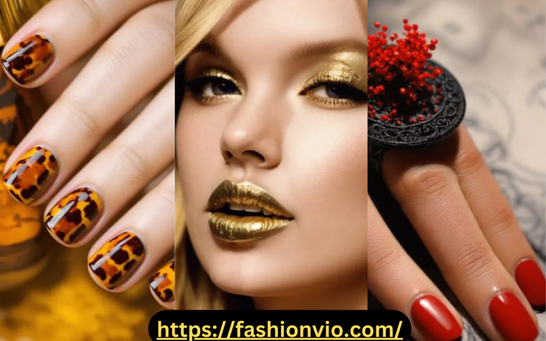 Almond shaped fall nails