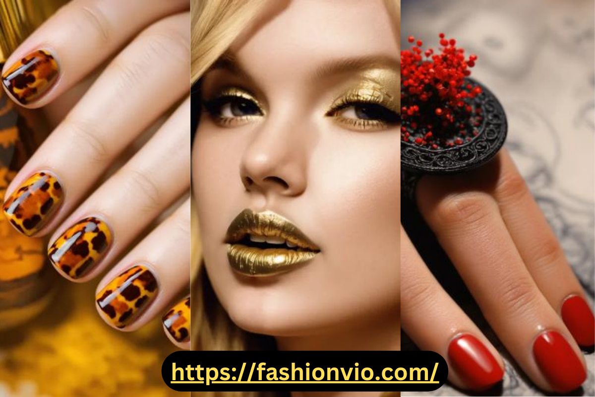 Almond shaped fall nails