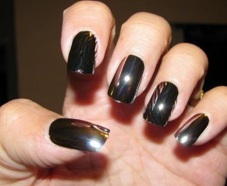 Black Chrome Nails