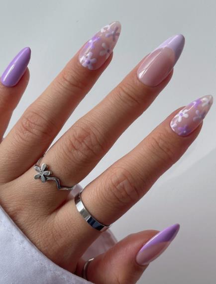 Pale Purple Simplicity Purple nail ideas