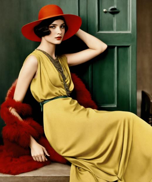 Beaded Flapper Dress retro glam dress