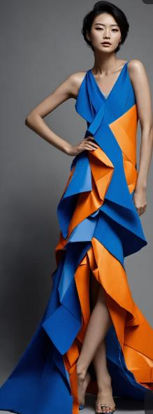 Color-Blocked Maxi Dress