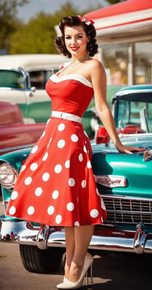 Cherry-Print Halter Dress Retro Glam Dress