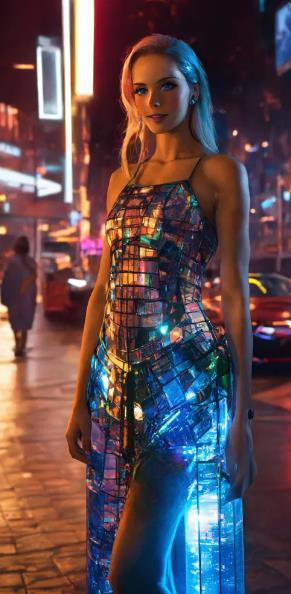 The Avant-Garde Crystal Asymmetrical Dress