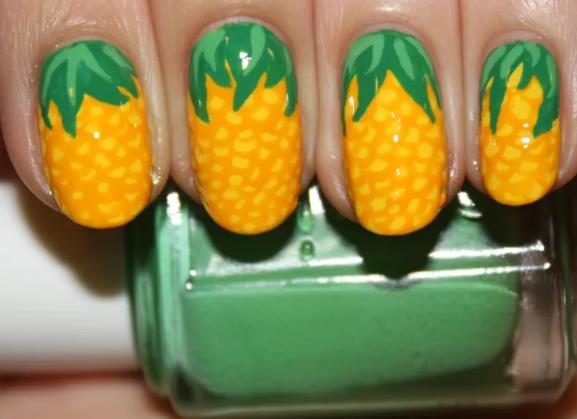 Tropical Fruit Nail-Art