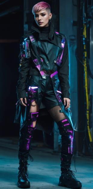 Cyberpunk Punk Fusion Look