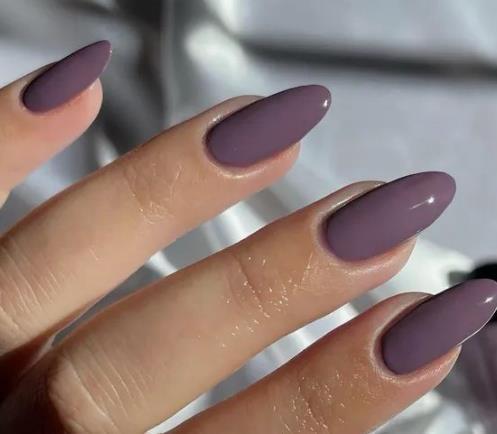 Dusty Lavender Nails purple fall nails