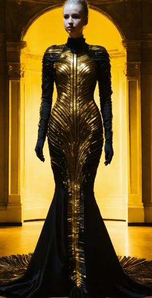 Gravity-Defying Wireframe Dress