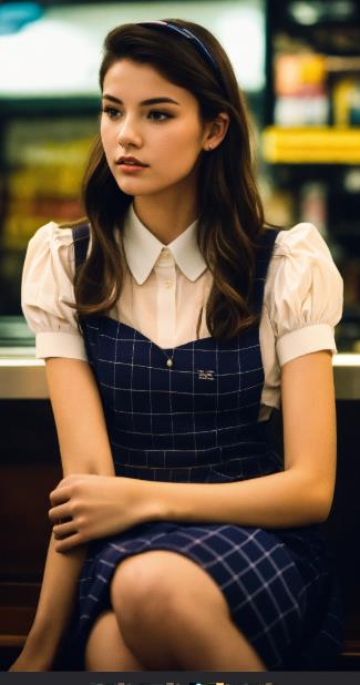 Colorful Plaid Pinafore Dress