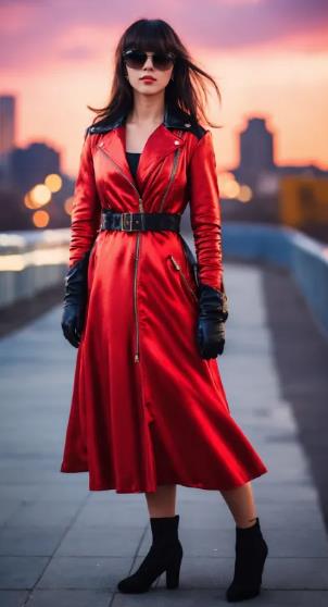 The Leather Midi Dress
