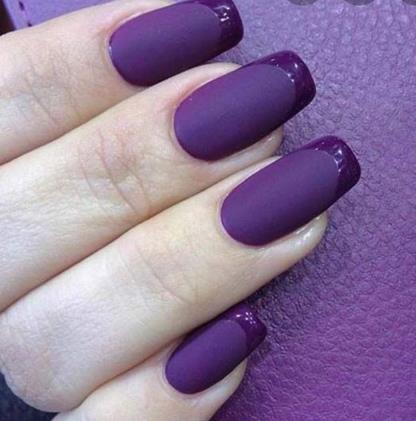 Velvet Purple Nails purple fall nails