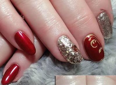 Cherry Red and Silver Foil Combo