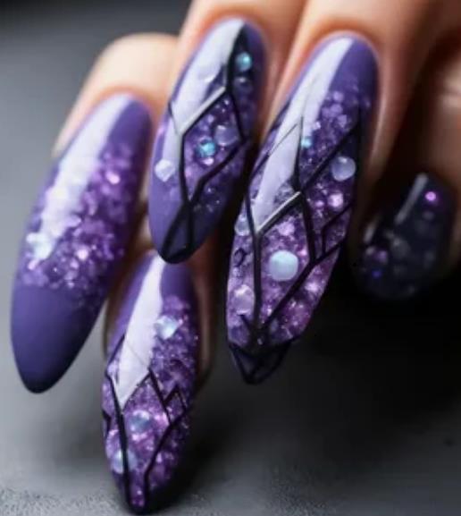 Matte Purple with Glossy Accents