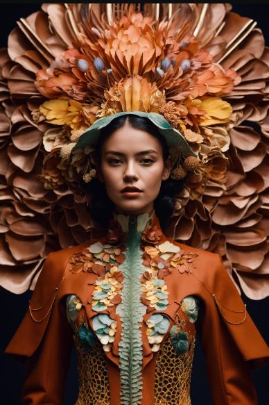 Sculptural Headpiece Look avant-garde dress to impress