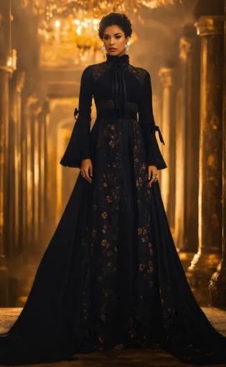 Classic Black Velvet Gown Met Gala Dress to Impress Outfit Ideas