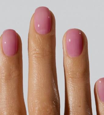 Lip Gloss Nails pink fall nails