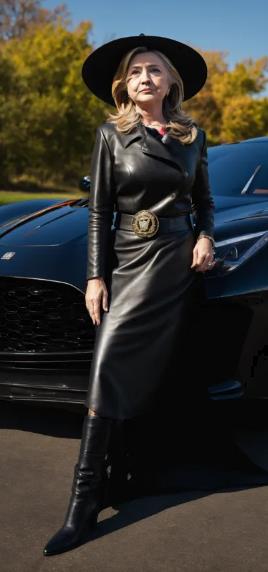 Black Leather Midi Dress Casino Night Dress to Impress Outfit Ideas
