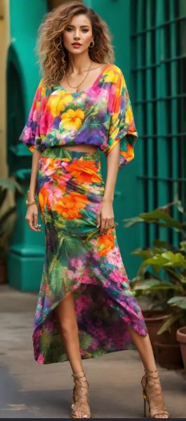 Dark Floral Midi Dress Ensemble Holiday Break Dress to Impress Outfit Ideas