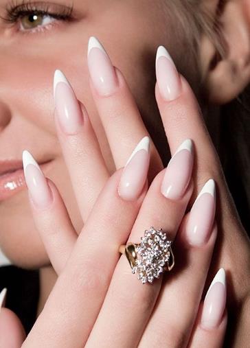 Pointed French Manicure