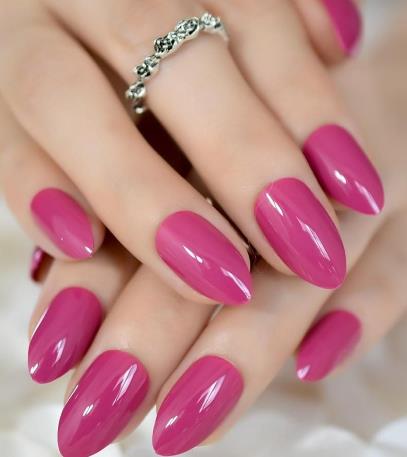 Deep Rose Nails