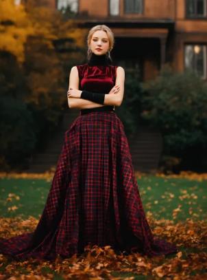 Heritage Plaid with Modern Twists Holiday Break Dress to Impress Outfit Ideas