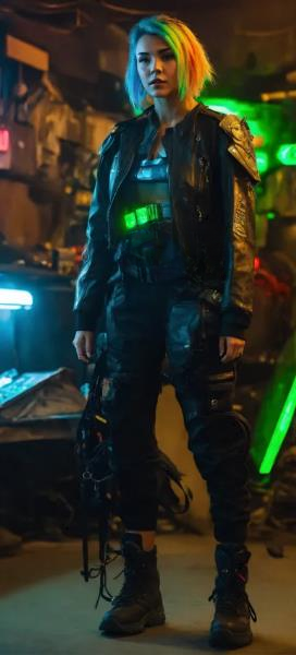 Cyberpunk Leather Statements Electric Look Dress to Impress