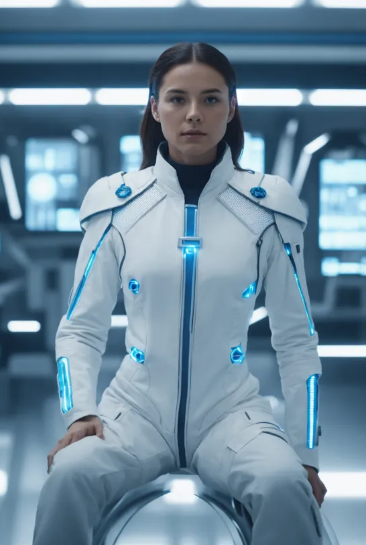 Biometric-Responsive Power Suit Future Career Dress to Impress Outfit Ideas