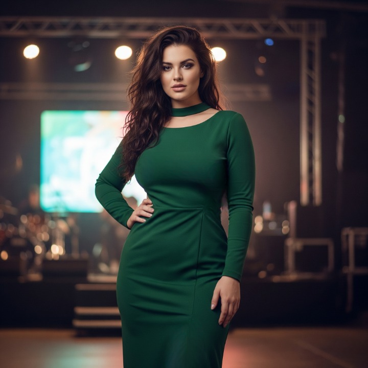 Alternative Chic Minimalist Concert Dress 