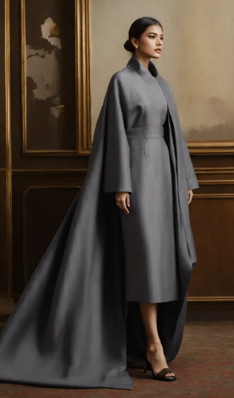 Dramatic Cape Dress