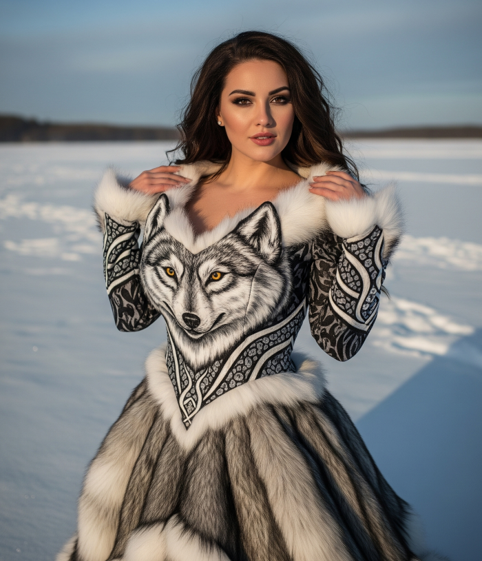 Winter Arctic Wolf