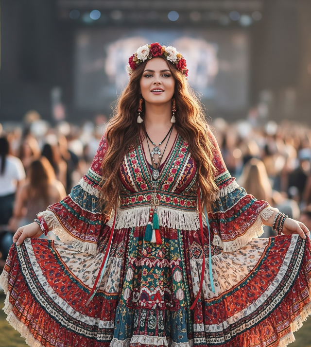 Boho Festival Queen Concert Dress