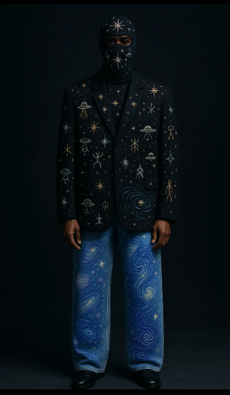 Star-Gazing Pajamas with Ghost Elements Coraline Dress to Impress Outfit Ideas