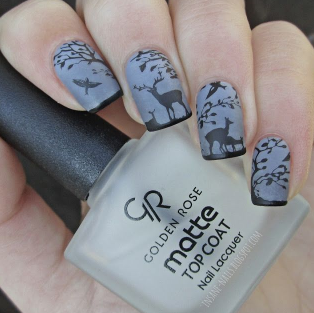 Forest Fog november nails