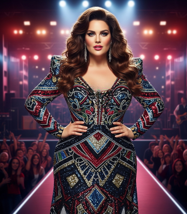 Glam Rock Diva Concert Dress 